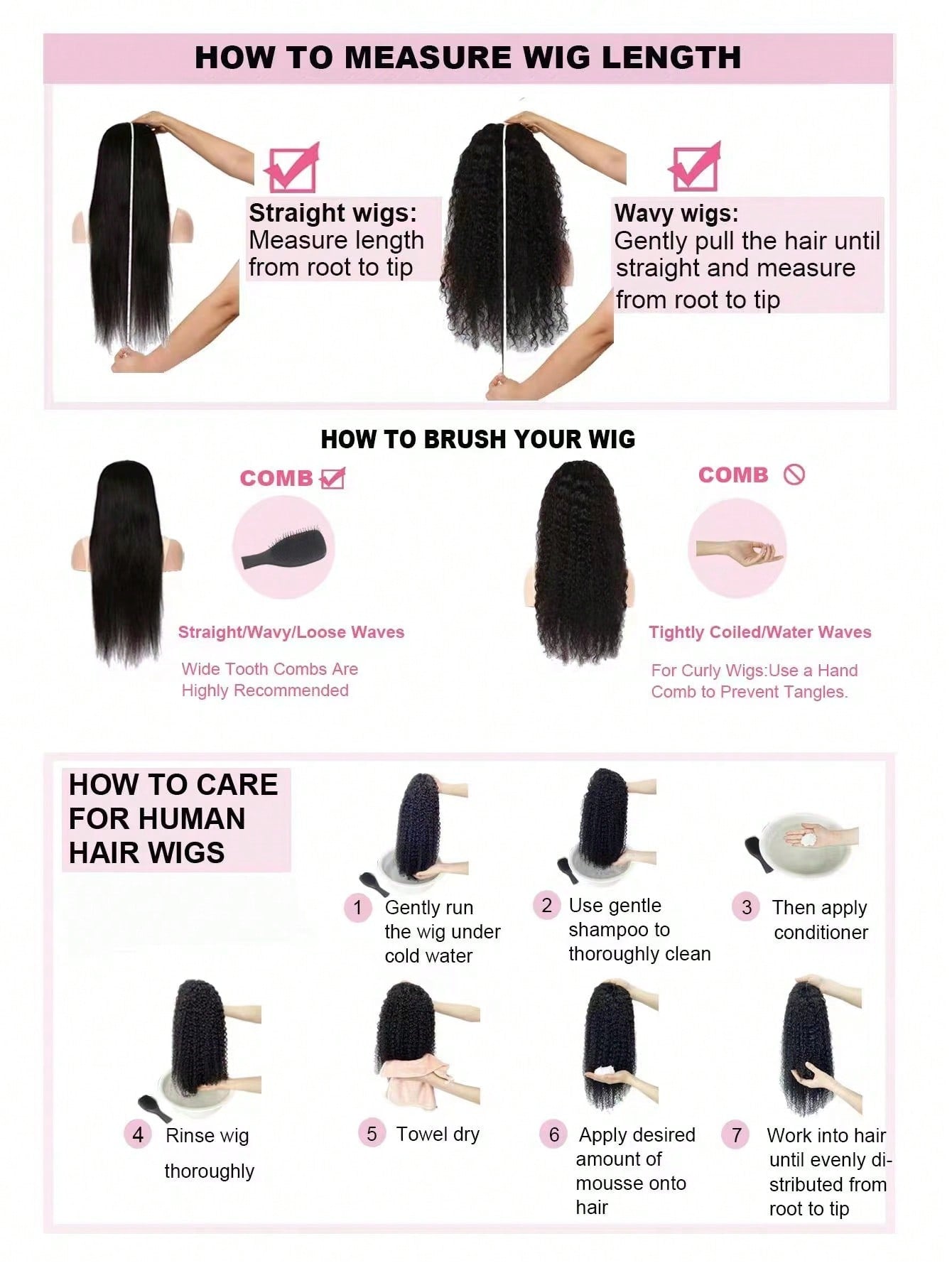 شعر بني طبيعي  الباروكات الغرة