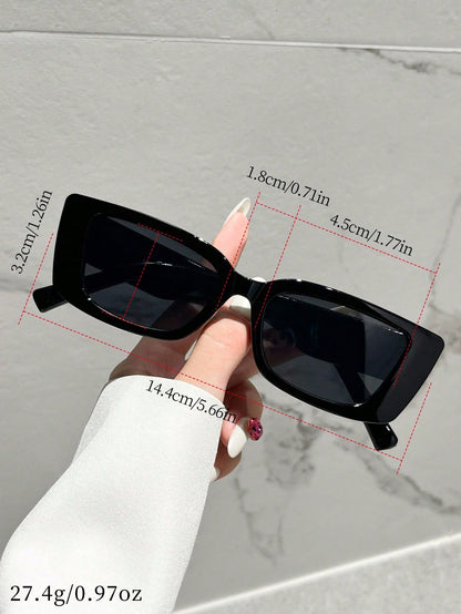 نظارات شمسية كلاسيكية لطيفة بإطار مربع 5 قطع