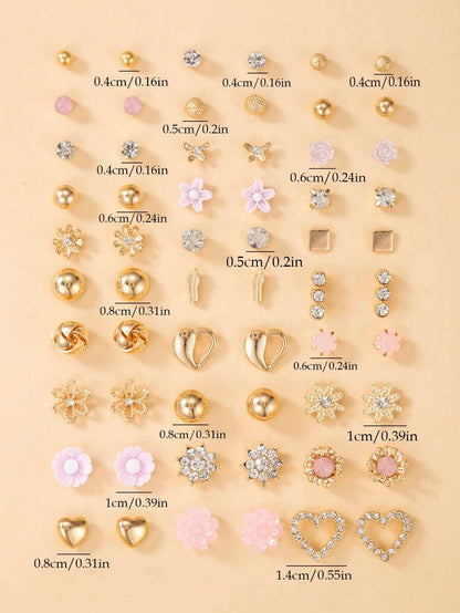 طقم 30 زوج من أقراط