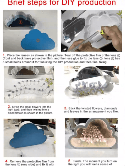 ضوء ليلي بزهرة التوليب مصنوع يدويًا كهدية إبداعية