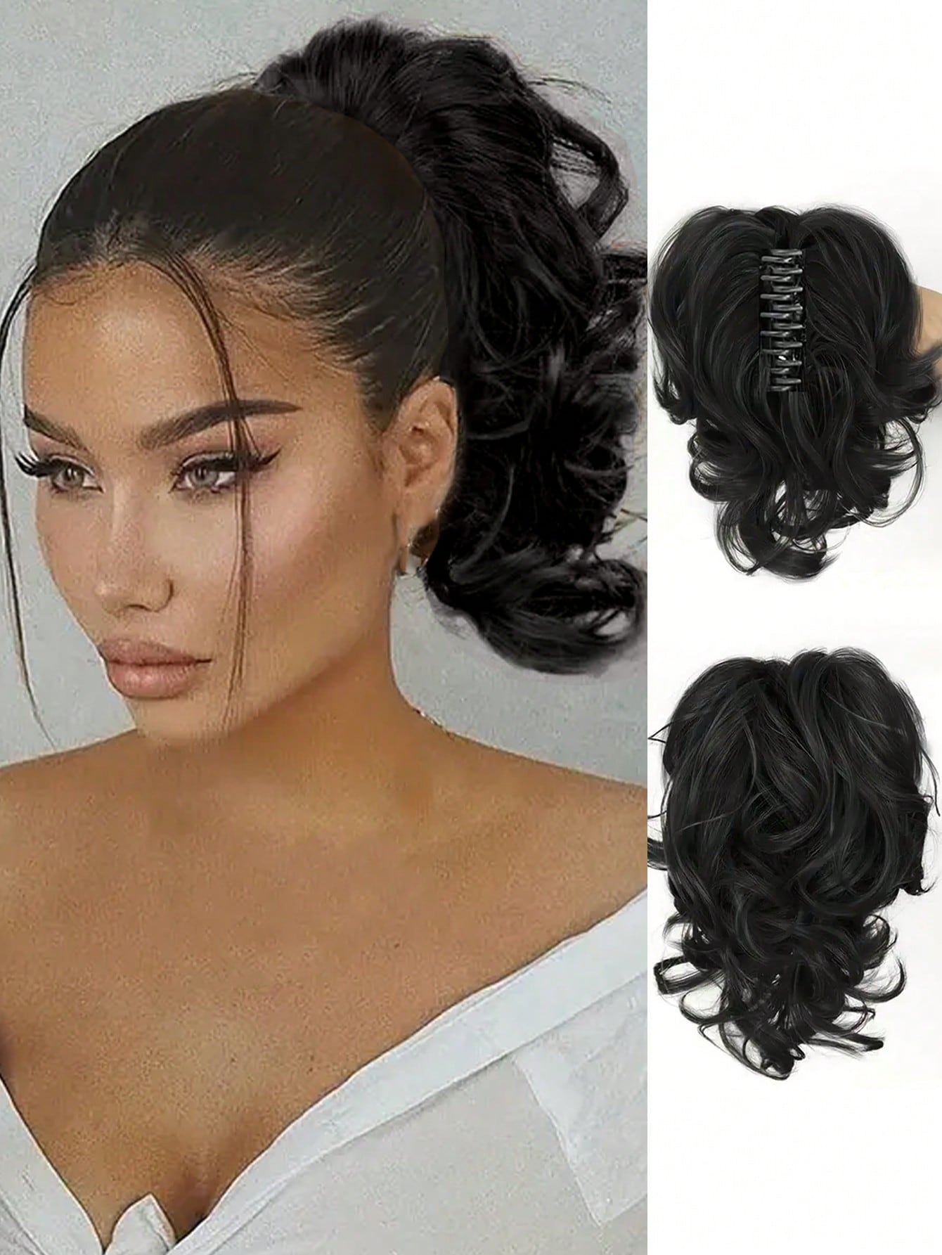 إضافات الشعر الصناعي كليب في شعر أصفر يبلغ طوله 10 بوصات