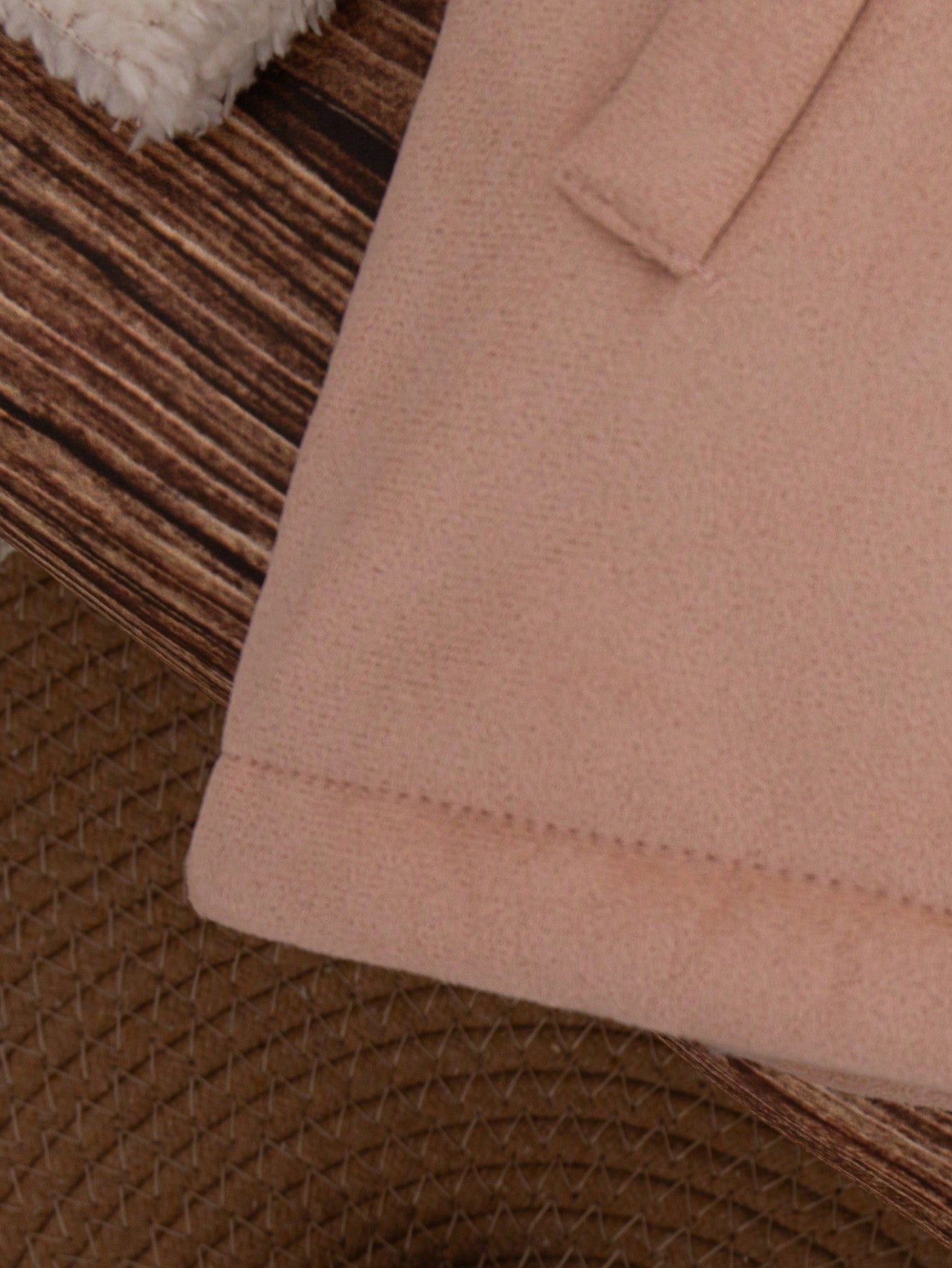 معطف فليس أنيق للفتيات الرضع ذو اثنين من الأزرار، خريف/شتاء