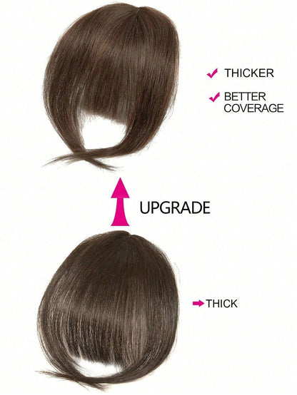 شعر بني فرنسي قصير مع لحيتين جانبيتين، إكسسوارات شعر متصلة سهلة للمبتدئين