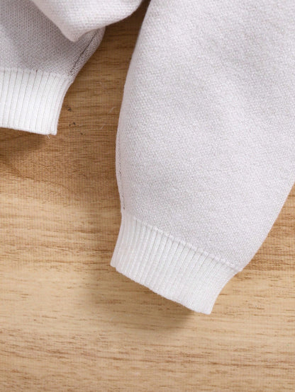 طقم ملابس علوية كنزة صوفية كم طويل