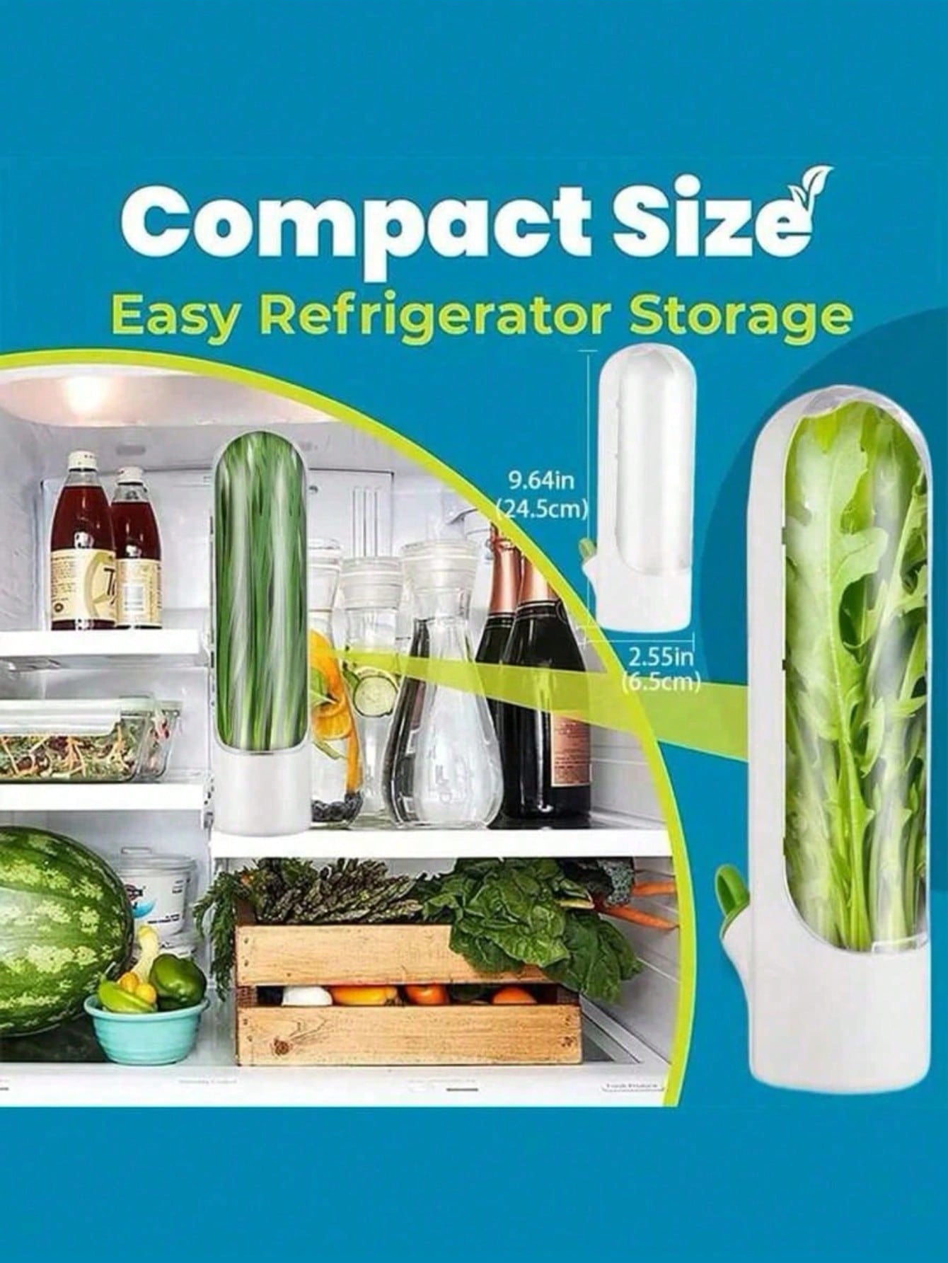 حاوية حافظة الأعشاب مع قطع لحفظ وتخزين الخضروات