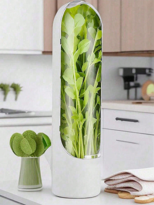 حاوية حافظة الأعشاب مع قطع لحفظ وتخزين الخضروات