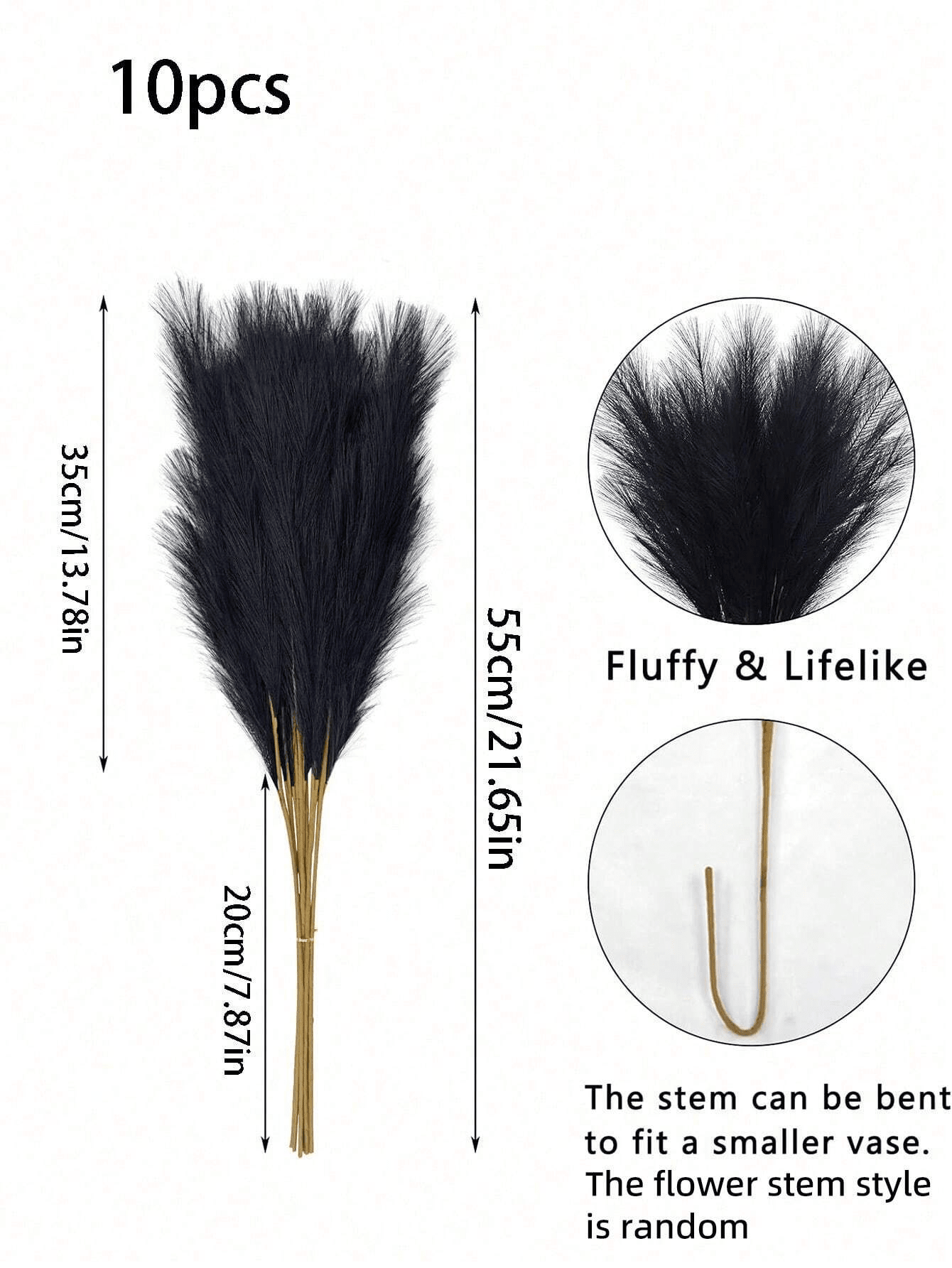 حزمة من الاصطناعي، ديكور بوهيمي محاكي لفرشاة البامباس