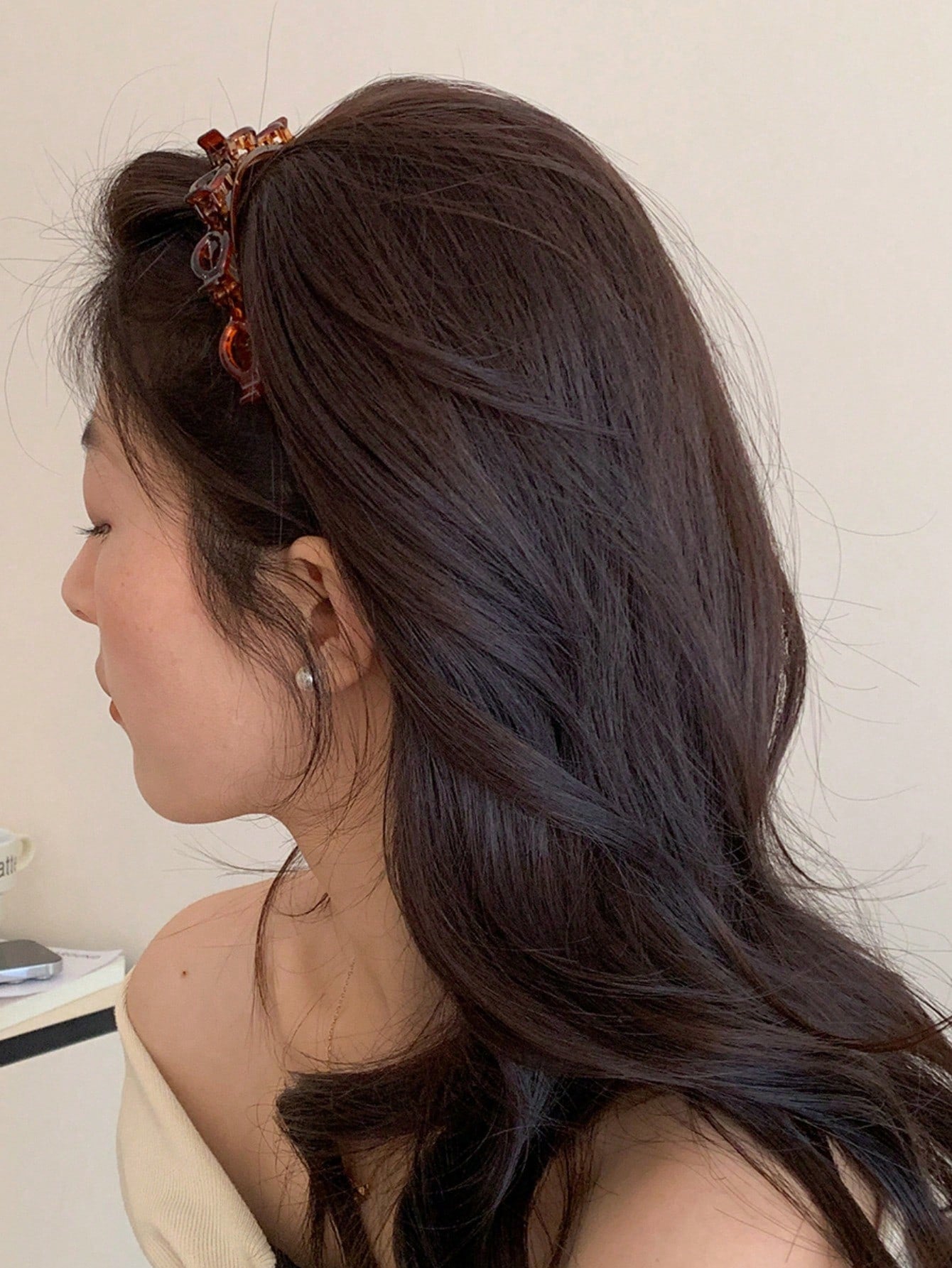 حلقة شعر متعددة الطبقات مُنسوجة بالطراز الكوري قطعة واحدة ، إكسسوار شعر أنيق وبسيط للنساء للاستخدام اليومي