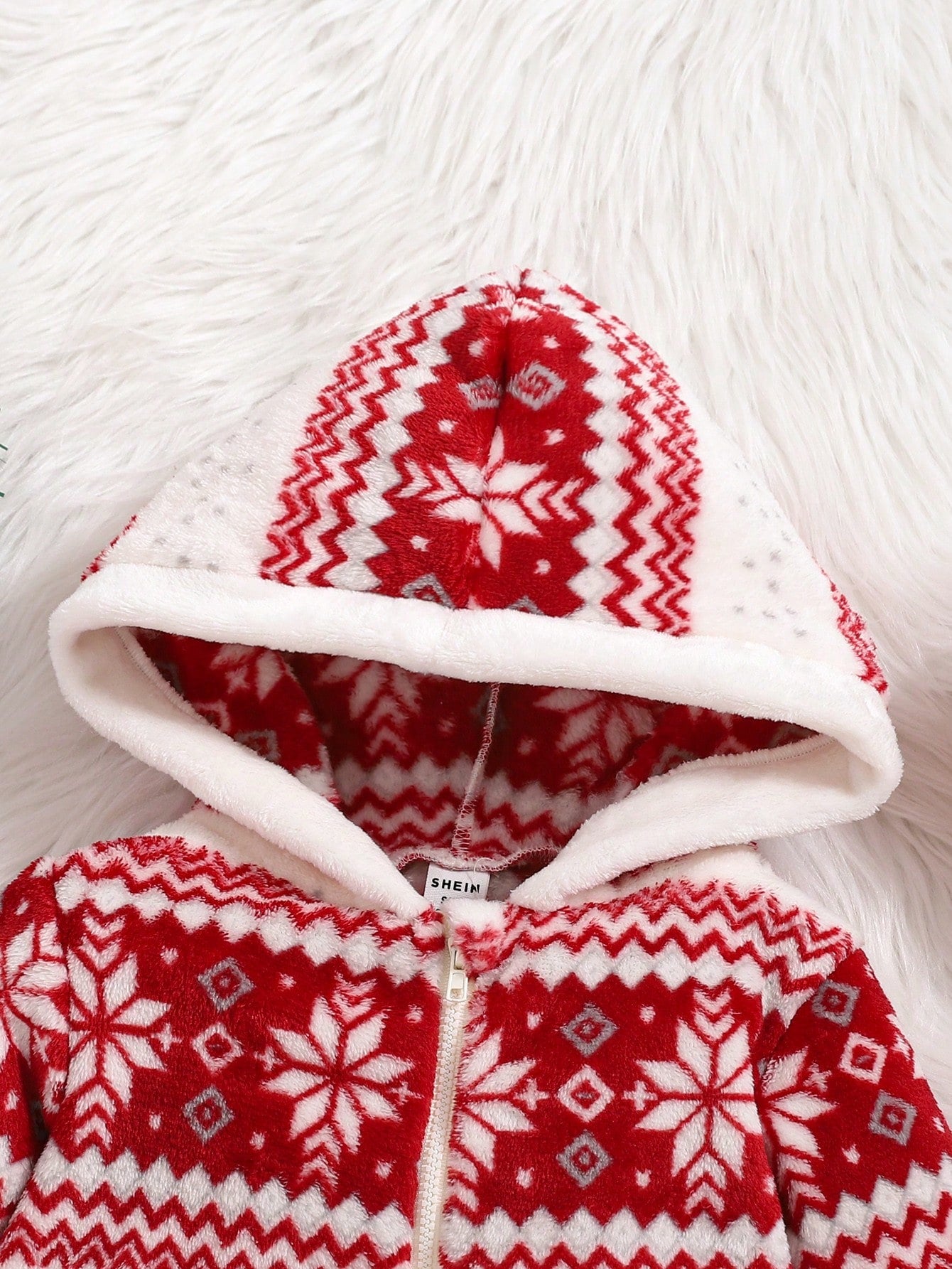 رومبير رضيعة بنمط أورنج بغطاء رأس لليلة عيد الميلاد