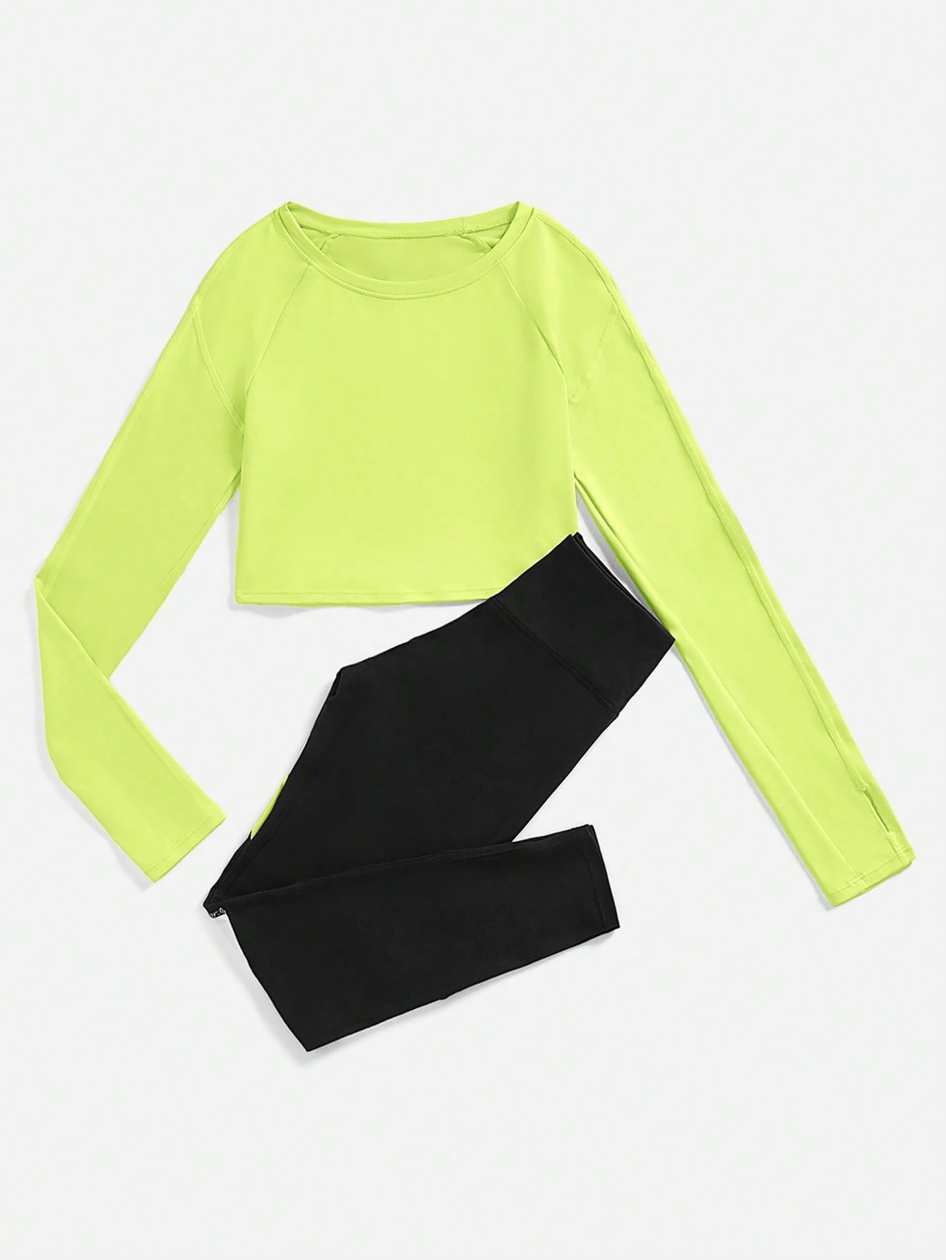 بدلة رياضية نسائية ذات كتلة ألوان عالية المرونة