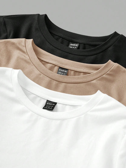 طقم 3 قطع من تيشرتات النساء بأكمام طويلة