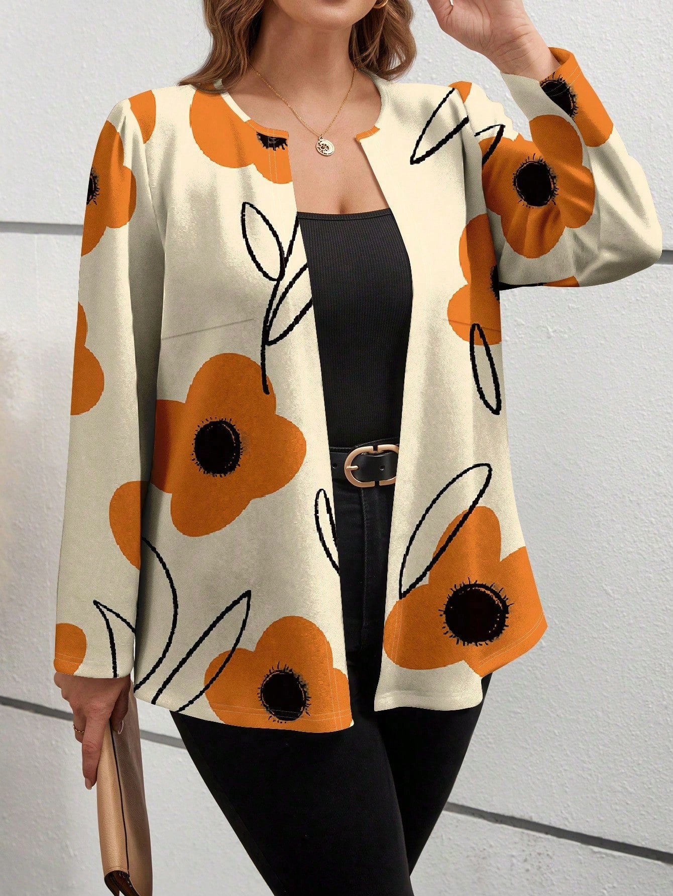 ملابس خارجية أنيقة كاجوال مناسبة للخريف والشتاء بمقاسات كبيرة