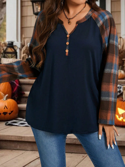 قمصان ذات أكمام طويلة لأحجام كبيرة لموسم الخريف والهالوين