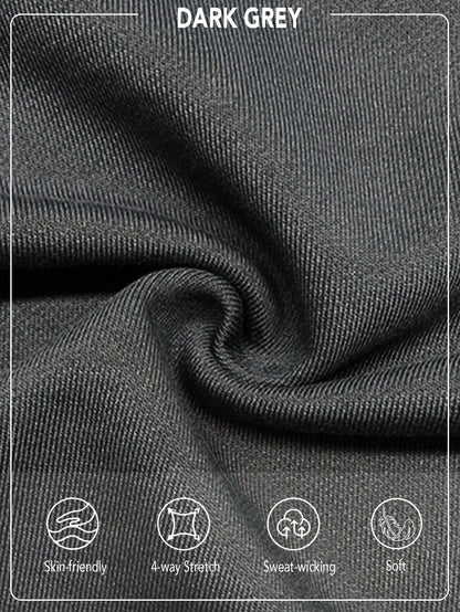 سروال رياضي قطعات متداخلة أحادي اللون ، بنطلون رياضي, بدلة رياضية يومية وكاجوال , ملابس متناسقة, بنطلون رياضي متراكب, بنطلون فضفاض، رمادي