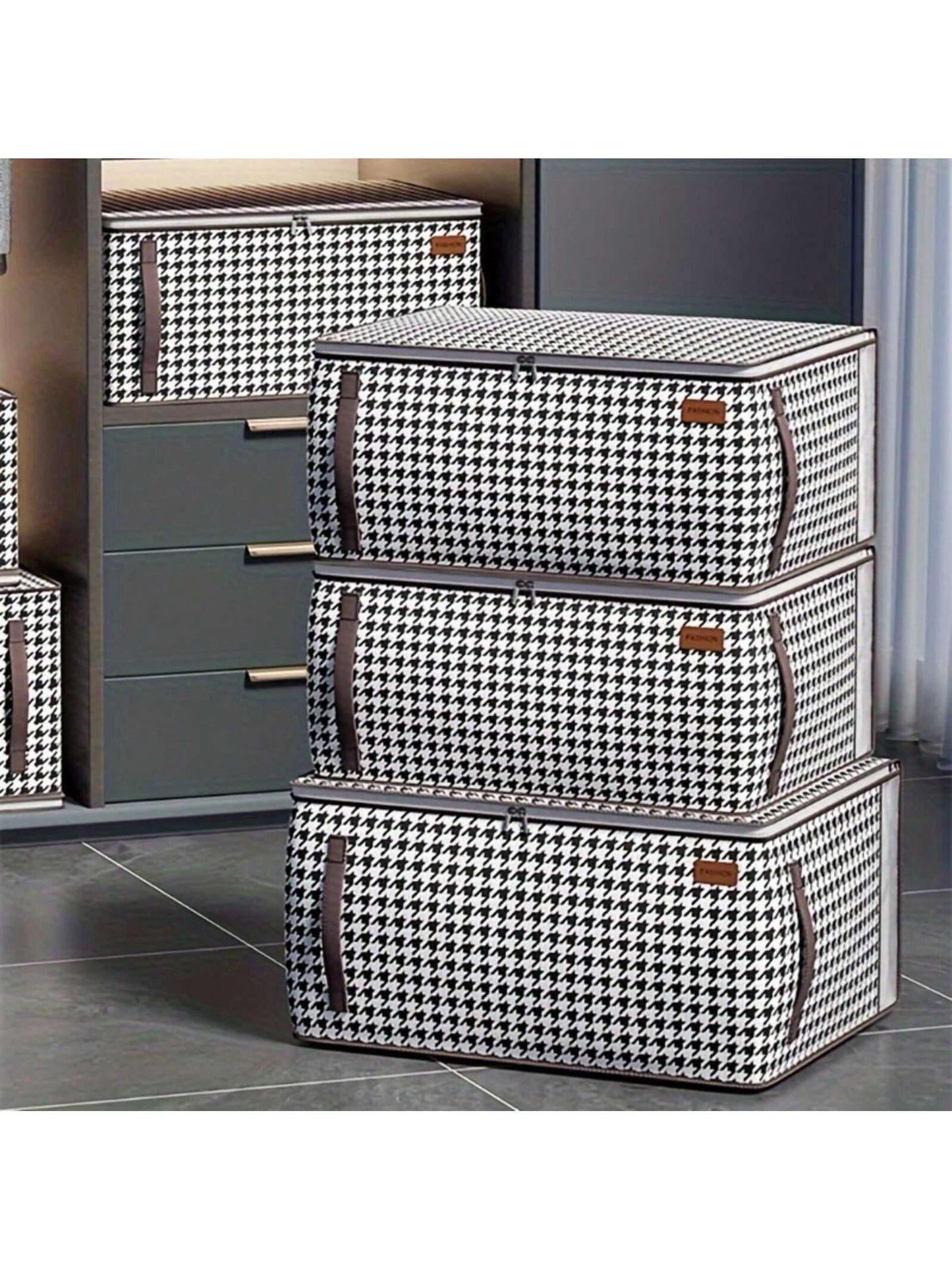 أكياس تخزين المفروشات مع مقابض معززة