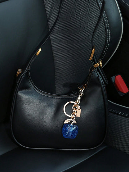 قطعة واحدة قلادة قلب الكرز الأنيقة للنساء، إكسسوار حقيبة أو سلسلة مفاتيح الزخرفة الفردية لديكور حقيبة النساء