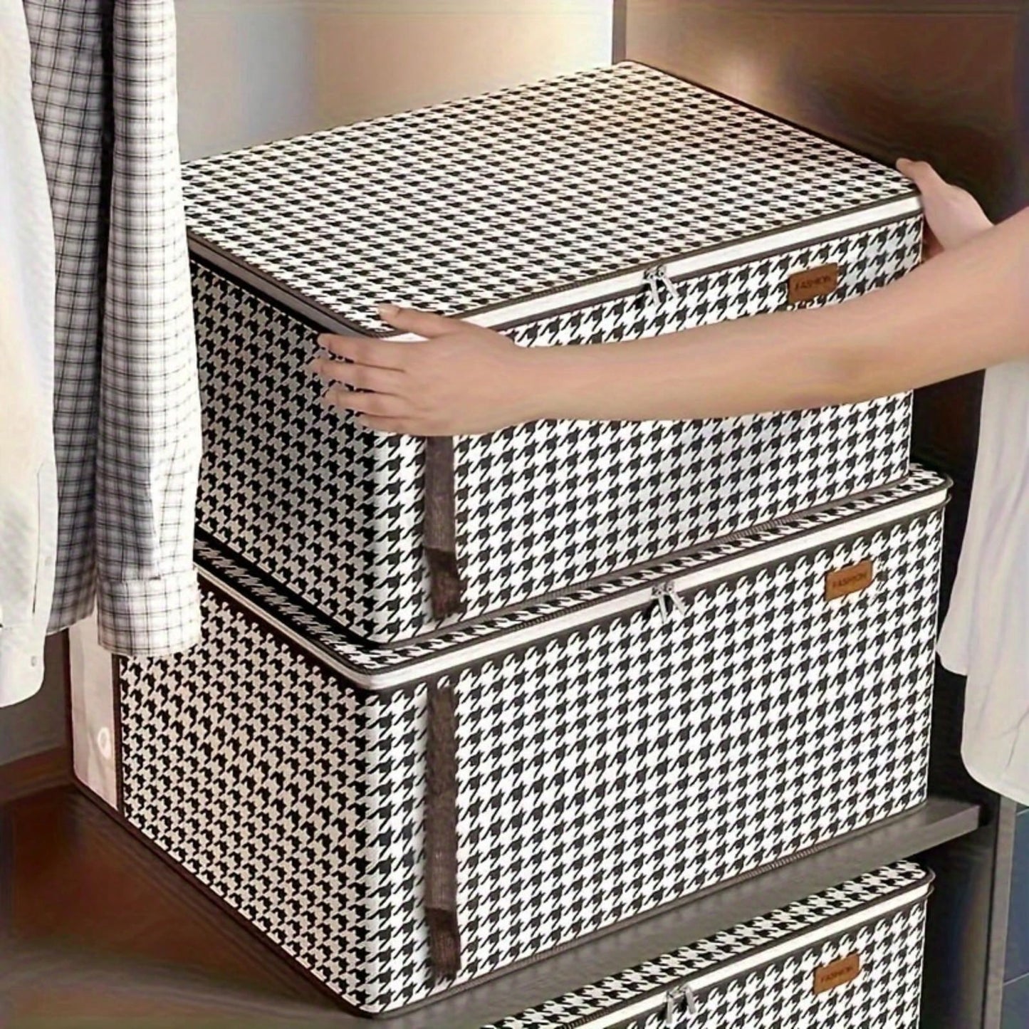 أكياس تخزين المفروشات مع مقابض معززة