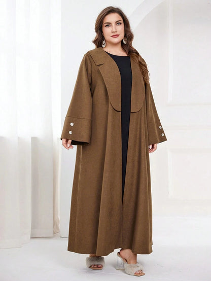 جلابية عربية طويلة أنيقة بأكمام طويلة بحجم كبير