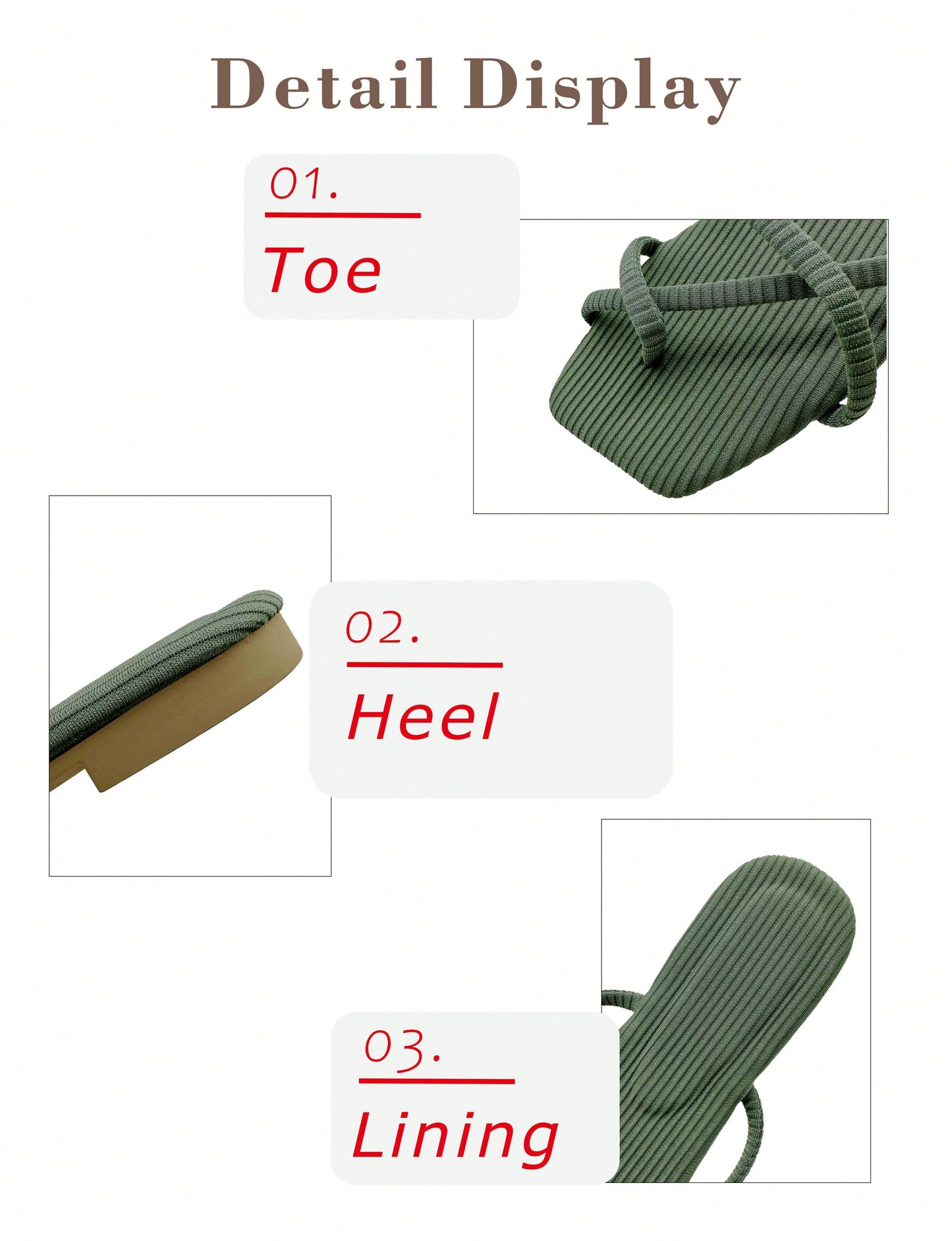 صنادل رباط أنيقة في الهواء الطلق للنساء وصنادل مسطح متقاطع من البوليستر عادي