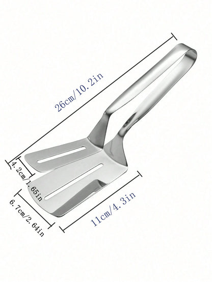 مبضع لفك الشوي من الفولاذ المقاوم للصدأ قطعة واحدة ، جهاز قبض اللحم للشواء الخارجي