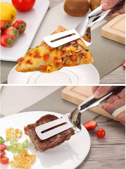 مبضع لفك الشوي من الفولاذ المقاوم للصدأ قطعة واحدة ، جهاز قبض اللحم للشواء الخارجي