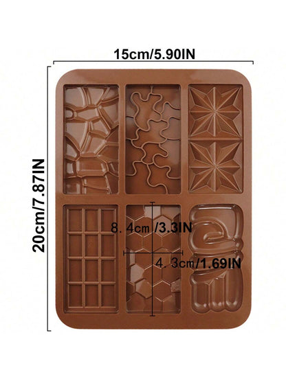 قالب سيليكون للشوكولاتة بصناعة 6 في 1 وافل