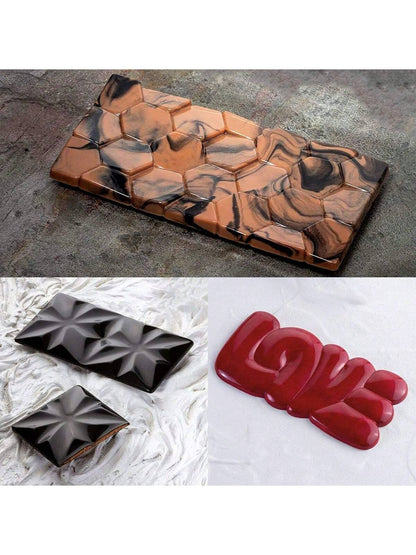 قالب سيليكون للشوكولاتة بصناعة 6 في 1 وافل