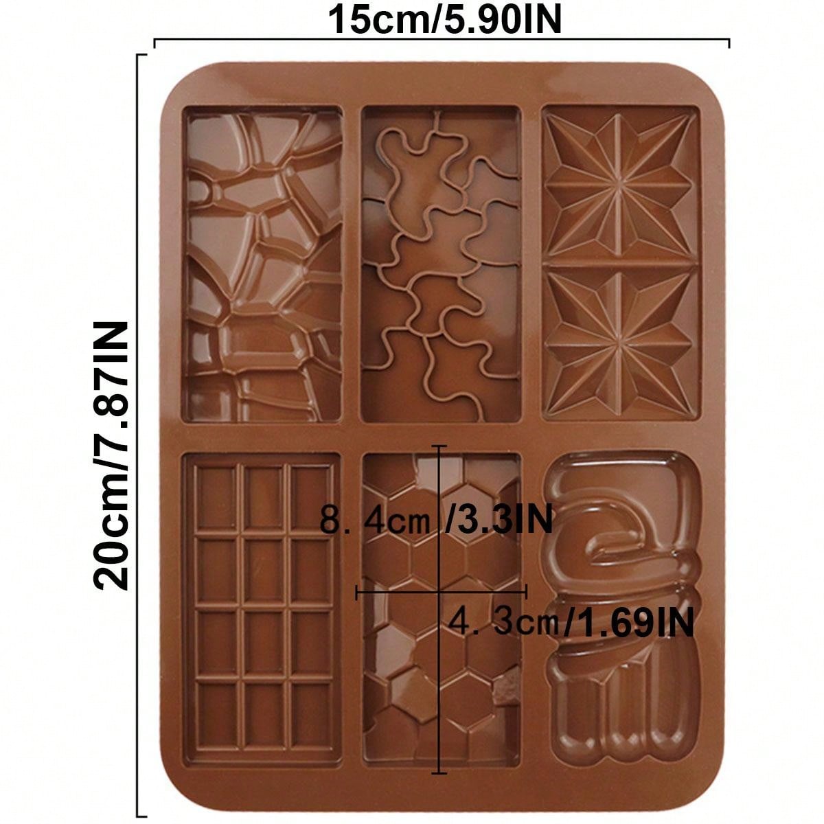 قالب سيليكون للشوكولاتة بصناعة 6 في 1 وافل