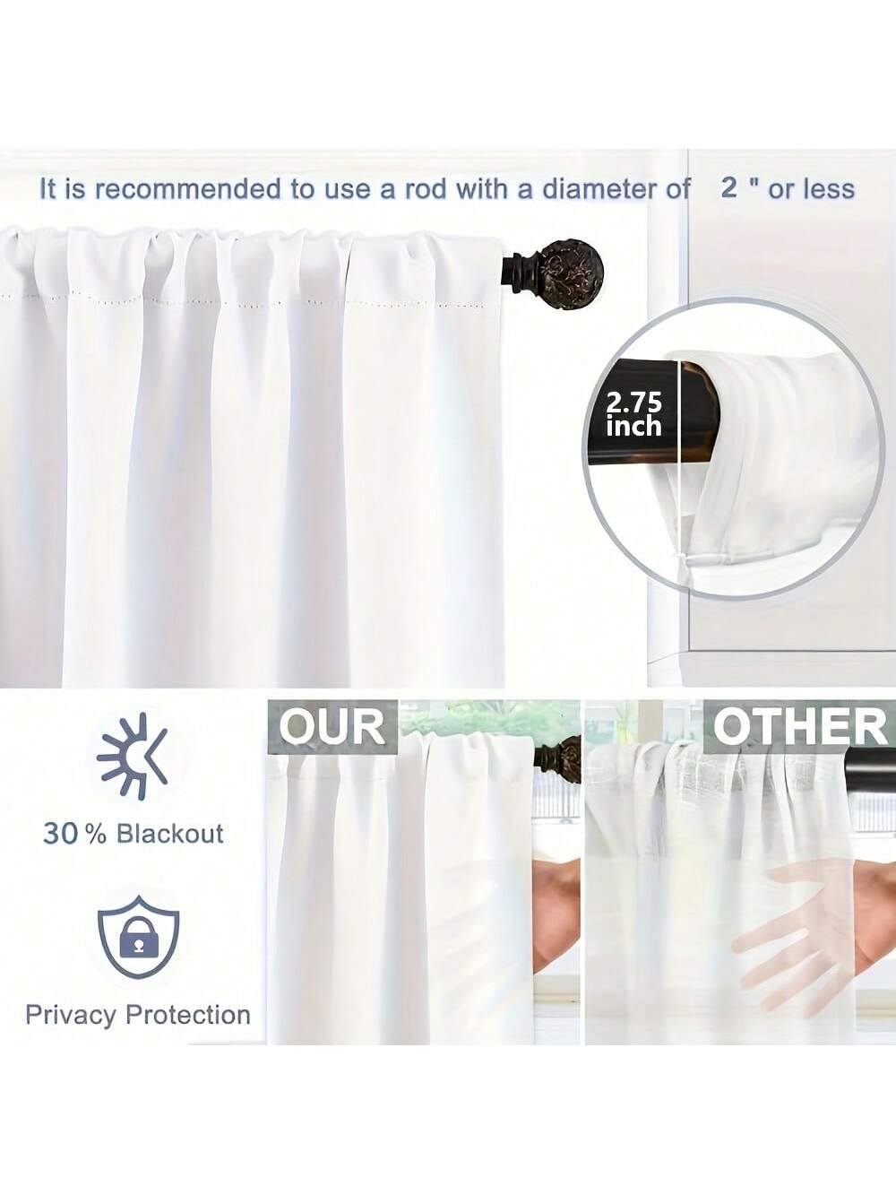 طقم واحد، ستارة 2 قطعة بطباعة رقمية لشجرة عيد الميلاد