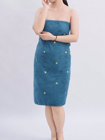 منشف حمام أفوكادو مطرز عادي من فليس كورال يمتص الماء، 1 قطعة