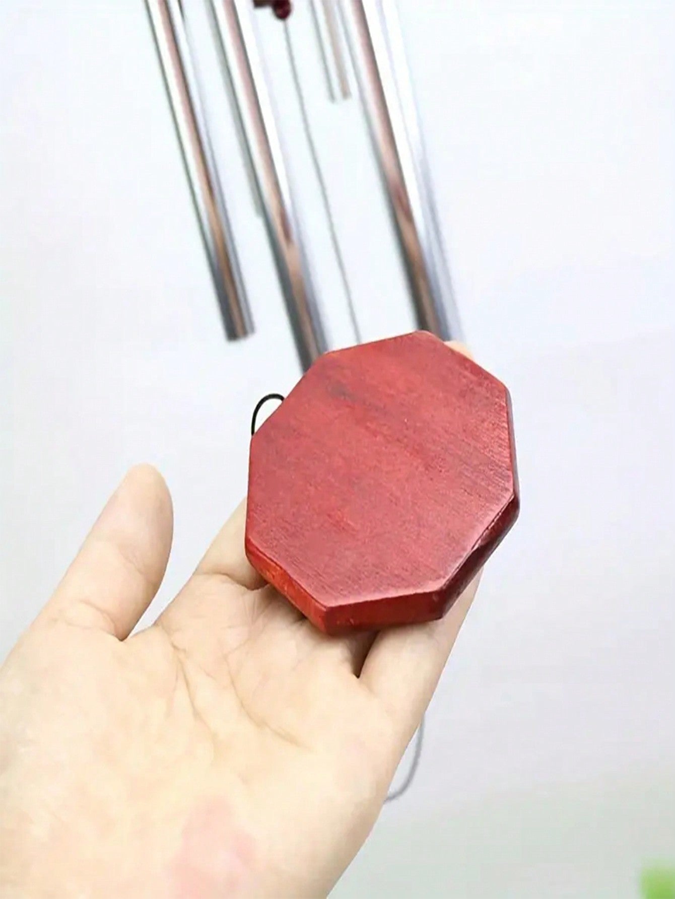 زنبور الرياح الخشبي اليدوي مع 6 أجراس أنبوبية معدنية