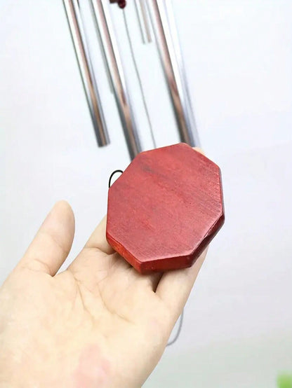 زنبور الرياح الخشبي اليدوي مع 6 أجراس أنبوبية معدنية