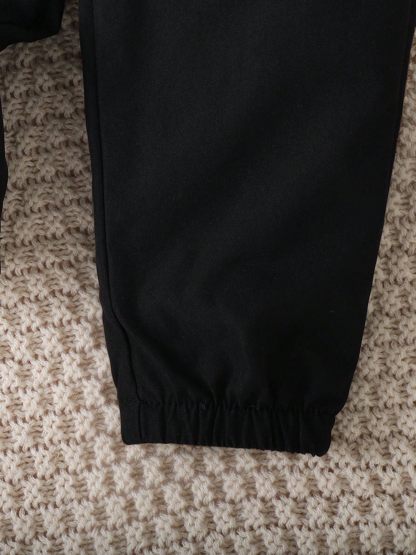 طقم قميص طفل ذكر مربع والبنطلون أحادي اللون 2 قطعة، ربيع خريف