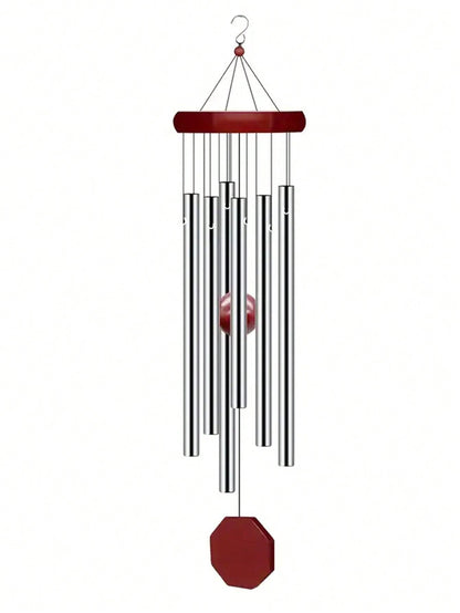 زنبور الرياح الخشبي اليدوي مع 6 أجراس أنبوبية معدنية