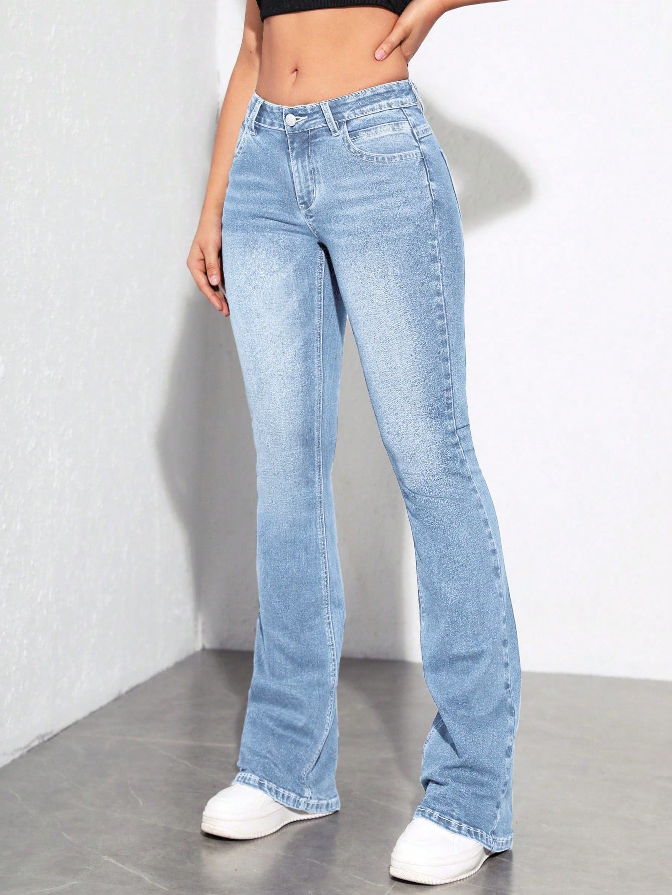 EZwear سراويل جينز كاجوال للنساء