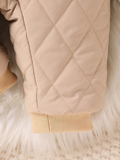 رومبير براقة للرضيع الولد مبطنة بالفليس مع غطاء رأس وأزرار وسوستة