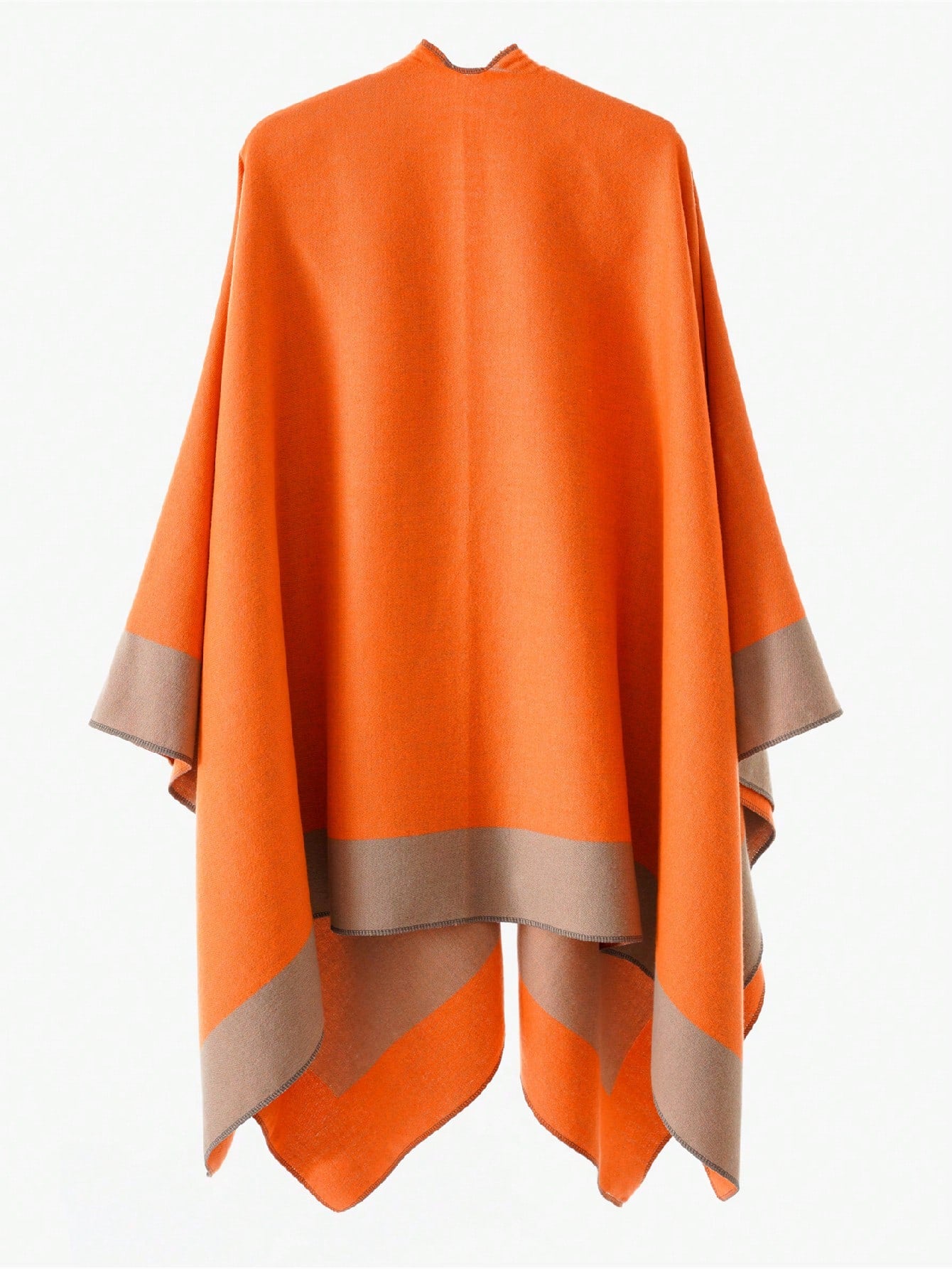 قطعة واحدة وشاح نسائي بلون واحد مع شريط ، دافئ وأنيق ، مناسب للخريف/الشتاء