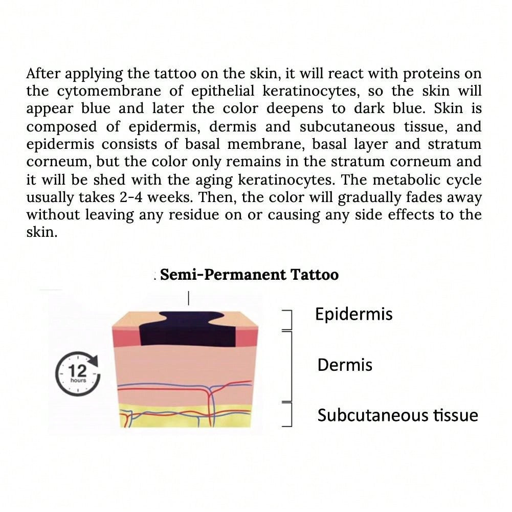طقم من الوشم بتقنية ثورية قطعة واحدة, وشم شبه دائم, ملاك, وشم مؤقت, وشم صناعي, مقاوم للماء, مظهر وشم حقيقي, نباتي, وشم, أجنحة, تاج, X068