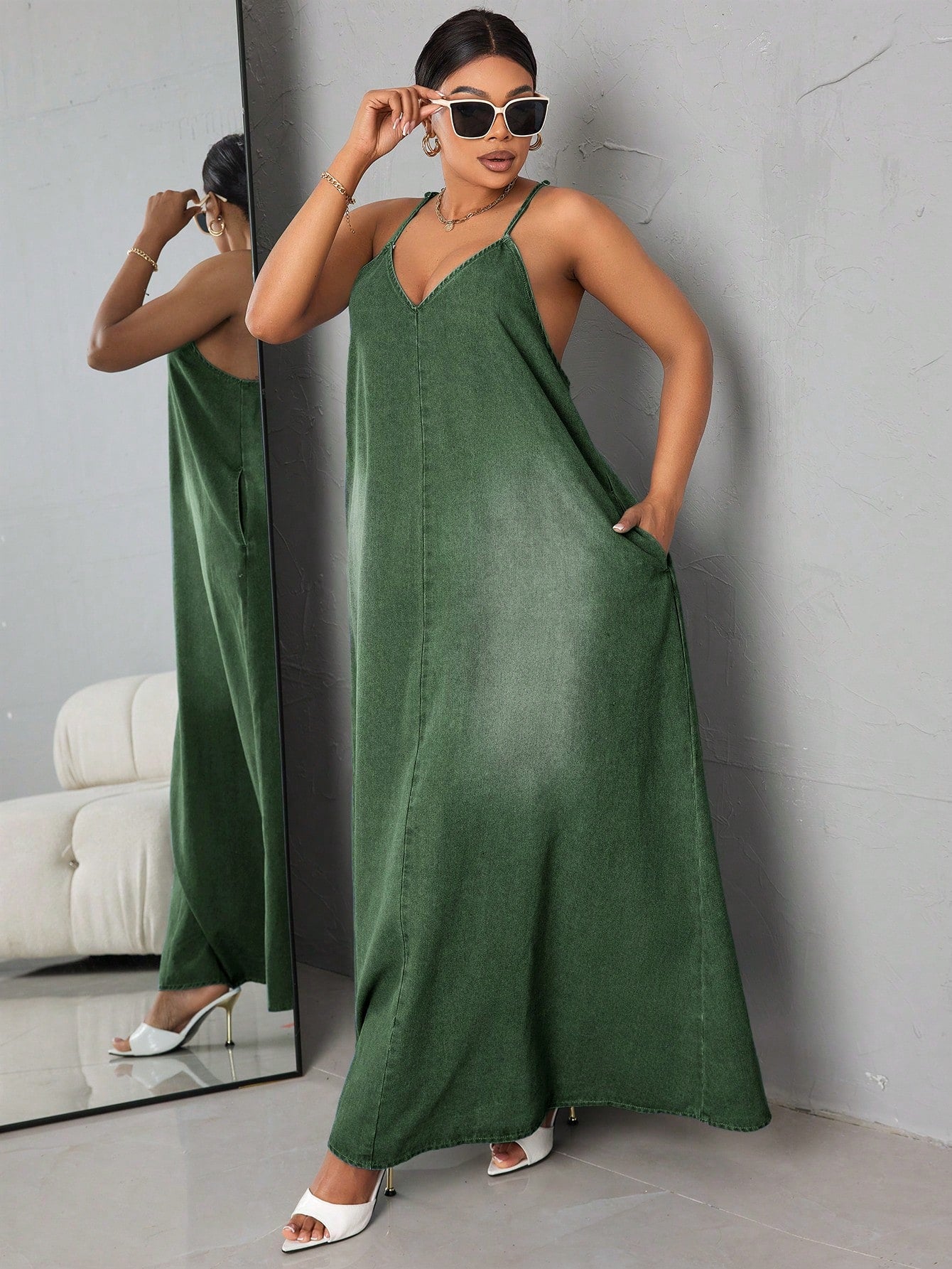 فساتين جينز ججم كبير