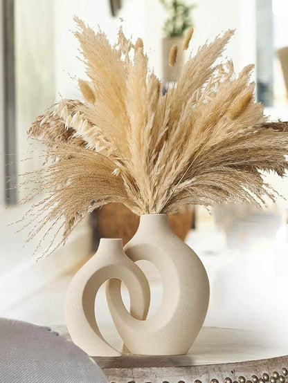 مجموعة ديكور فازة للأزواج، فازة حديثة بسيطة نمط إسكندنافي دائرية لديكور رف الكتب