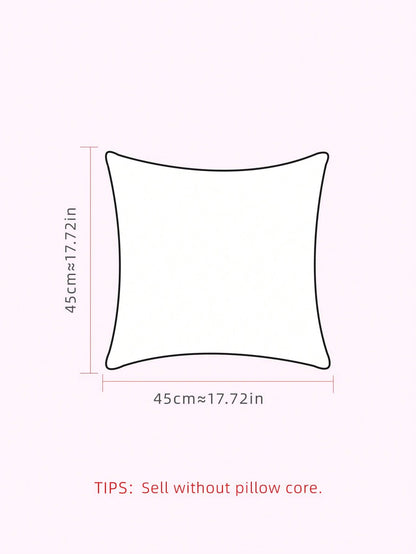 غطاء وسادة على شكل ورود الصوف الصلبة بتصميم ثلاثي الأبعاد