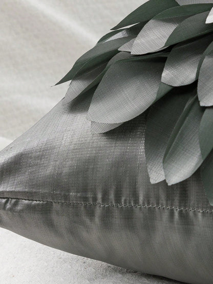 غطاء وسادة على شكل ورود الصوف الصلبة بتصميم ثلاثي الأبعاد