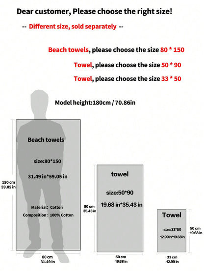 منشفة خفيفة الوزن بنسيج قلب التيري قطعة واحدة - اختر من حمام أو يد مقاسات المنشفة