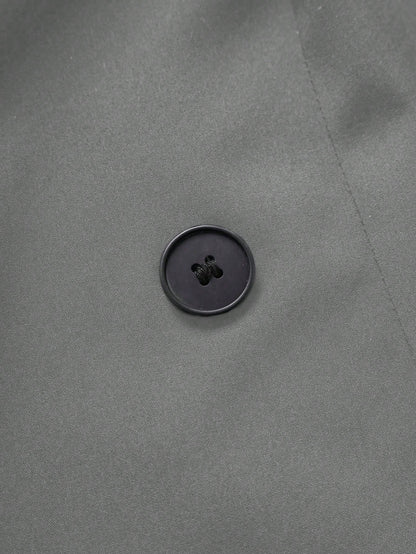 جاكيت نسائية كاجوال طويلة الأكمام بياقة وأزرار أمامية