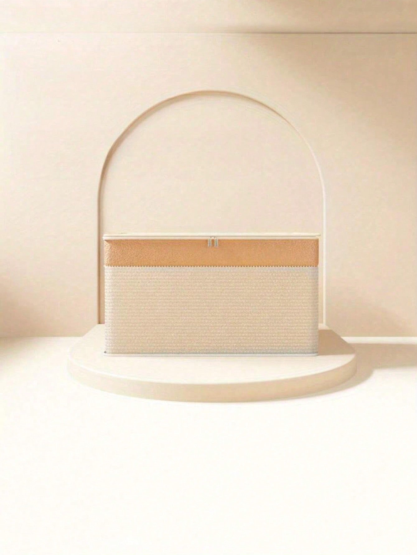 قطعة واحدة من صندوق تخزين القماش الصلب القابل للطي مع لوح PP مدمج، محمول للسيارة والتخييم والنزهة وتخزين المنزل، مناسب للملابس والفراش والمتنوعات و3 خيارات للحجم ومقبض للحمل