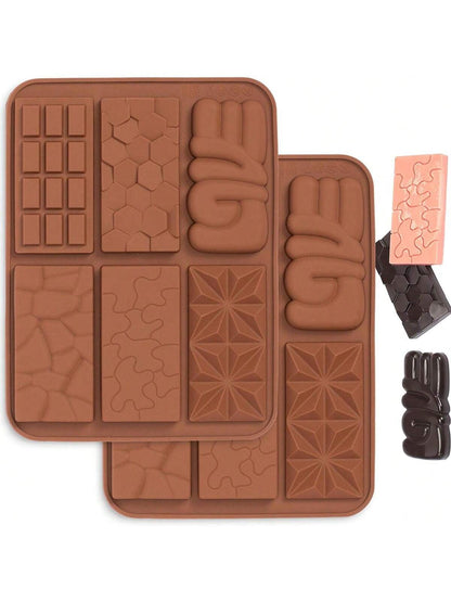 قالب سيليكون للشوكولاتة بصناعة 6 في 1 وافل