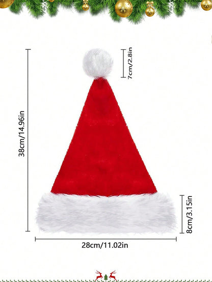 قبعة سانتا كلوز من الفلفت مصممة للأطفال قطعة واحدة