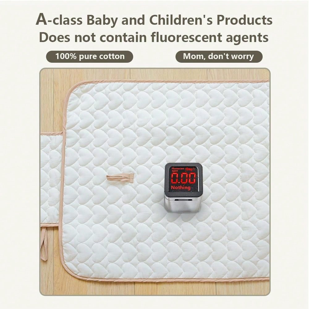 قطعة واحدة حصيرة تغيير حفاضات طفل قابلة للطي وحصيرة مقاومة للماء