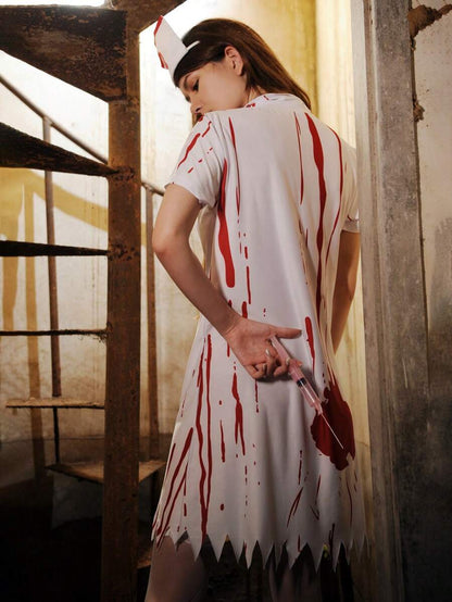 زي ممرضة + شريطة الرأس + قناع