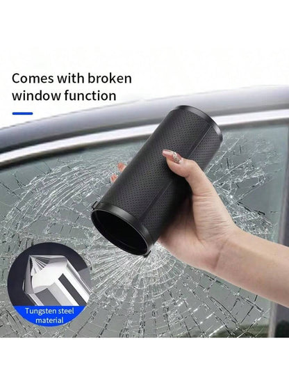 علبة مناديل متعددة الوظائف للسيارة، أنبوب منشفة ورقية دائري مع أداة كسر نافذة السيارة، اكسسوارات سيارة عالمية
